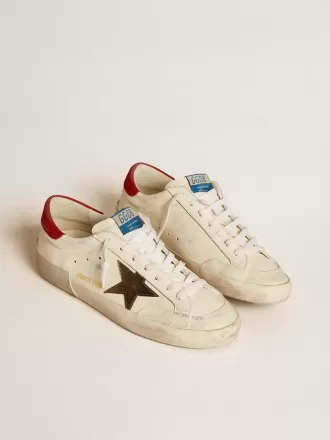Super-Star LTD da uomo in nappa con stella metallica e linguetta sul tallone in nabuk Super-Star LTD da uomo in nappa con stella metallica e linguetta sul tallone in nabuk