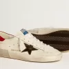 Super-Star LTD da uomo in nappa con stella metallica e linguetta sul tallone in nabuk Super-Star LTD da uomo in nappa con stella metallica e linguetta sul tallone in nabuk