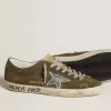 Super-Star LTD da uomo in pelle scamosciata con stella in pelle metallizzata e linguetta sul tallone in pelle Super-Star LTD da uomo in pelle scamosciata con stella in pelle metallizzata e linguetta sul tallone in pelle