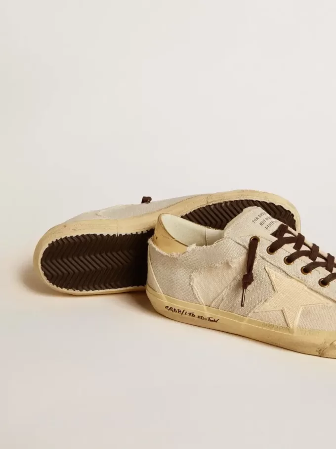 Super-Star LTD da uomo in tela con stella in TPU e linguetta in pelle sul tallone Super-Star LTD da uomo in tela con stella in TPU e linguetta in pelle sul tallone