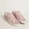 Super-Star LTD in glitter con stella in pelle scamosciata e linguetta in pelle sul tallone