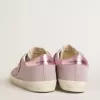 Super-Star LTD in glitter con stella in pelle scamosciata e linguetta in pelle sul tallone