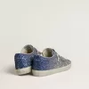 Super-Star LTD in glitter multicolore con stella in pelle metallizzata argento