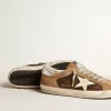 Super-Star LTD in pelle marrone e camoscio tabacco con stella bianca
