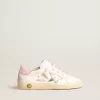 Super-Star Young con stella in pelle argentata e linguetta rosa sul tallone Super-Star Young con stella in pelle argentata e linguetta rosa sul tallone