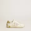 Super-Star Young con stella in pelle lilla e tallone glitterato Super-Star Young con stella in pelle lilla e tallone glitterato