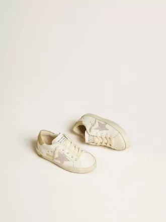Super-Star Young con stella in pelle lilla e tallone glitterato