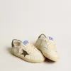 Super-Star Young in nappa con stella in pelle scamosciata e linguetta verde sul tallone