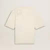T-shirt CNY bianco consumato dalla vestibilità morbida T-shirt CNY bianco consumato dalla vestibilità morbida