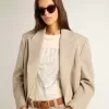 T-shirt da donna in cotone bianco invecchiato con stampa stagionale T-shirt da donna in cotone bianco invecchiato con stampa stagionale