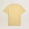 T-shirt da donna in jersey di cotone con ricamo sul collo e sul cuore T-shirt da donna in jersey di cotone con ricamo sul collo e sul cuore