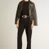 T-shirt da donna regular fit effetto consumato in nero