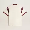T-shirt da uomo bianca con scritta bordeaux sul davanti T-shirt da uomo bianca con scritta bordeaux sul davanti