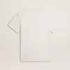 T-shirt da uomo in cotone bianco consumato con scritte nere T-shirt da uomo in cotone bianco consumato con scritte nere