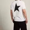 T-shirt della collezione White Star con logo nero a contrasto e stella T-shirt della collezione White Star con logo nero a contrasto e stella