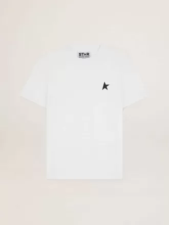 T-shirt della collezione White Star con stella nera sul davanti