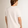T-shirt della collezione White Star con stella nera sul davanti T-shirt della collezione White Star con stella nera sul davanti
