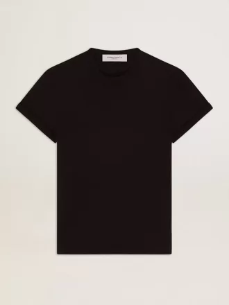 T-shirt effetto consumato Golden Collection in nero vintage