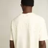 T-shirt in bianco invecchiato con logo rovesciato sul retro – Jersey Capsule T-shirt in bianco invecchiato con logo rovesciato sul retro – Jersey Capsule