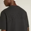 T-shirt in nero lavato con logo rovesciato sul retro – Capsule Jersey T-shirt in nero lavato con logo rovesciato sul retro – Capsule Jersey