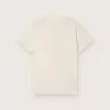 T-shirt Journey per bambino in jersey di cotone bianco con stampa digitale della mascotte