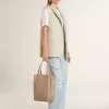 T-shirt leggera da donna in lino bianco con stampa