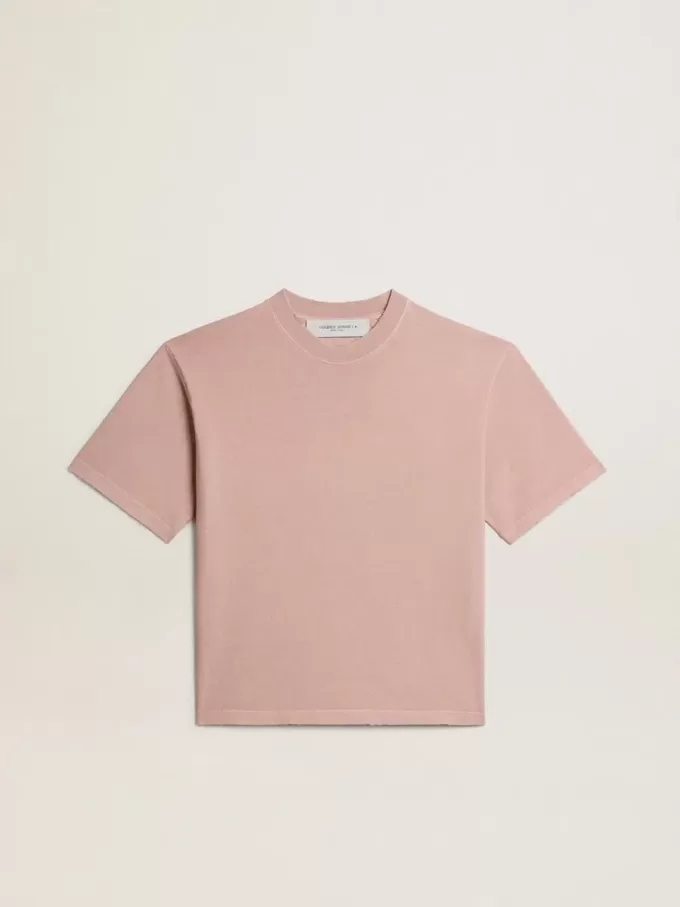 T-shirt rosa cipria con logo rovesciato sul retro – Capsule Jersey T-shirt rosa cipria con logo rovesciato sul retro – Capsule Jersey