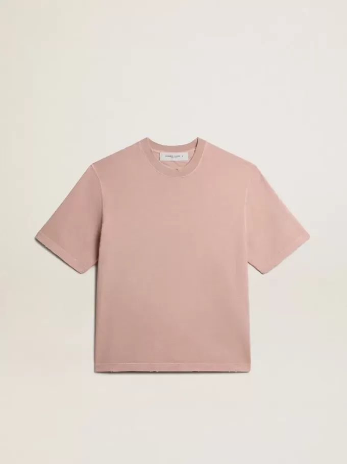 T-shirt rosa cipria con logo rovesciato sul retro – Capsule Jersey T-shirt rosa cipria con logo rovesciato sul retro – Capsule Jersey