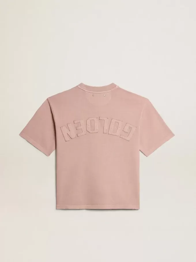 T-shirt rosa cipria con logo rovesciato sul retro – Capsule Jersey T-shirt rosa cipria con logo rovesciato sul retro – Capsule Jersey