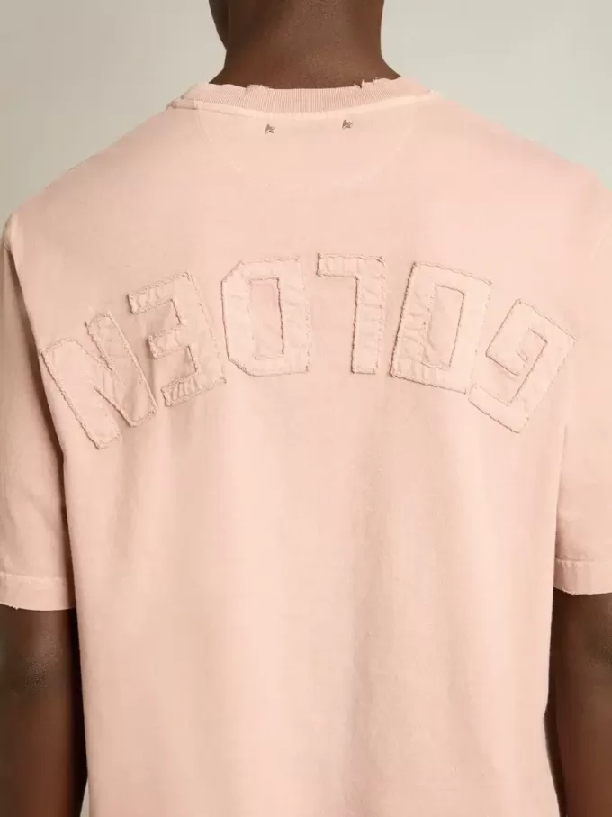 T-shirt rosa cipria con logo rovesciato sul retro – Capsule Jersey T-shirt rosa cipria con logo rovesciato sul retro – Capsule Jersey