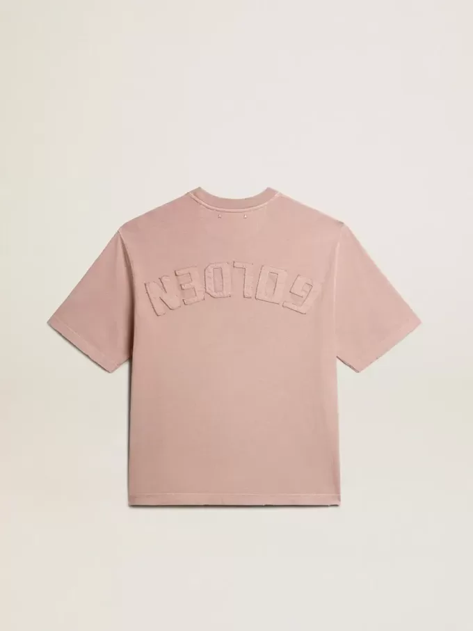 T-shirt rosa cipria con logo rovesciato sul retro – Capsule Jersey T-shirt rosa cipria con logo rovesciato sul retro – Capsule Jersey