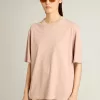 T-shirt rosa cipria con logo rovesciato sul retro – Capsule Jersey T-shirt rosa cipria con logo rovesciato sul retro – Capsule Jersey