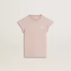 T-shirt rosa da bambina con maniche a volant e ricami T-shirt rosa da bambina con maniche a volant e ricami