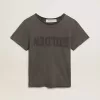 T-shirt slim fit effetto consumato in grigio antracite T-shirt slim fit effetto consumato in grigio antracite