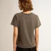 T-shirt slim fit effetto consumato in grigio antracite T-shirt slim fit effetto consumato in grigio antracite