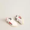 Teen May con stella in pelle rossa e linguetta sul tallone