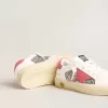 Teen May con stella in pelle rossa e linguetta sul tallone