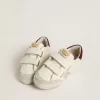 Teen Old School con stella in pelle metallizzata argento e linguetta sul tallone in pelle scamosciata viola