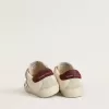 Teen Old School con stella in pelle metallizzata argento e linguetta sul tallone in pelle scamosciata viola