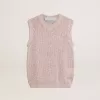 Top in maglia a rete con paillettes e dettagli a contrasto Top in maglia a rete con paillettes e dettagli a contrasto