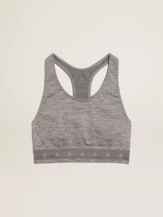Top sportivo grigio melange