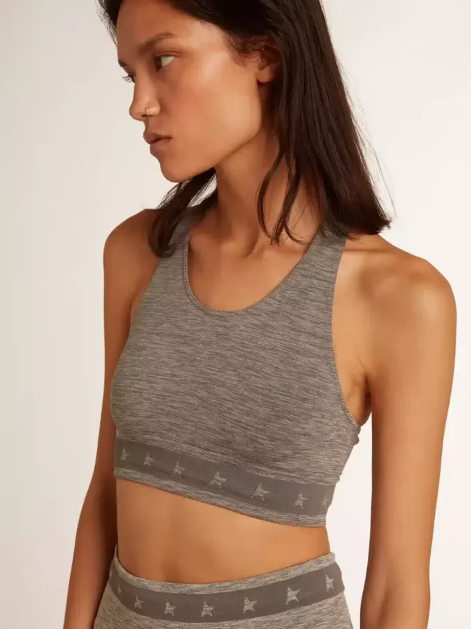 Top sportivo grigio melange Top sportivo grigio melange