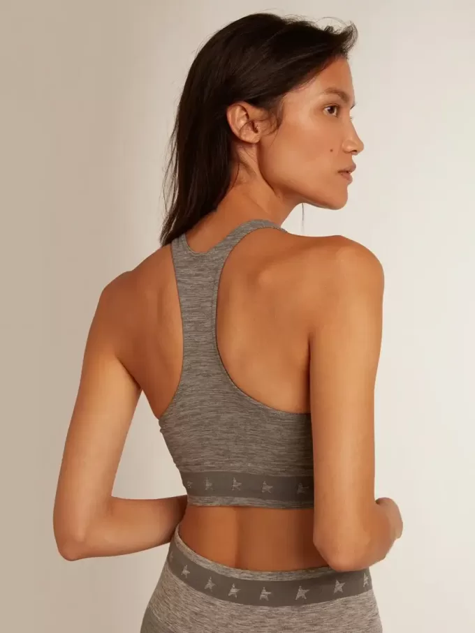 Top sportivo grigio melange Top sportivo grigio melange