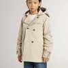 Trench da bambino con gilet interno removibile Trench da bambino con gilet interno removibile