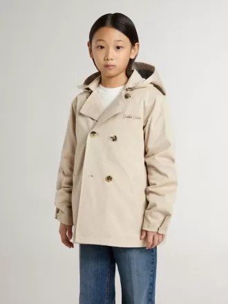 Trench da bambino con gilet interno removibile