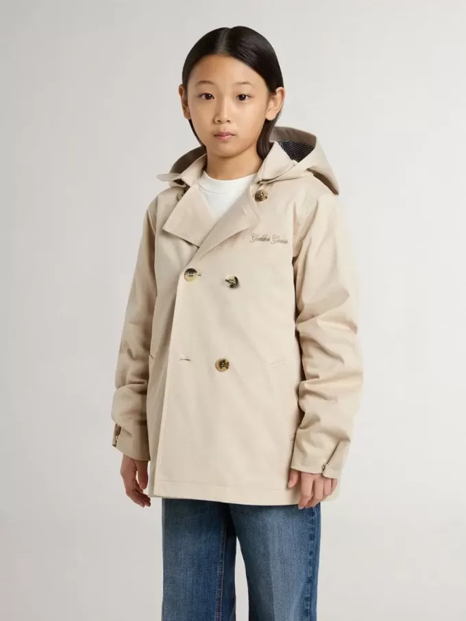 Trench da bambino con gilet interno removibile Trench da bambino con gilet interno removibile