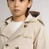 Trench da bambino con gilet interno removibile Trench da bambino con gilet interno removibile