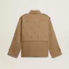 Trench oversize da donna con cristalli