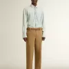 True-Star da uomo in pelle nappa bianca con stella in pelle laminata oro e linguetta sul tallone in pelle scamosciata beige