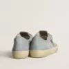 V-Star da donna in tela azzurra con stella in pelle grigio tortora
